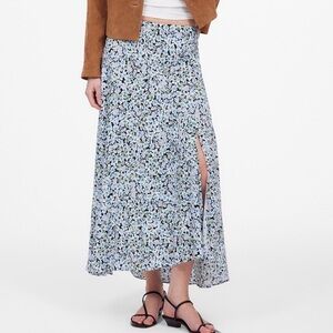 Madewell Midi Slip Skirt in Floral